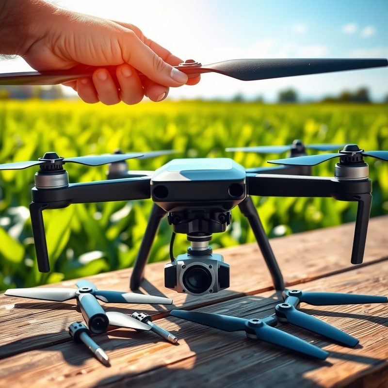 Como Substituir Hélices de Drones Agrícolas de Forma Eficiente