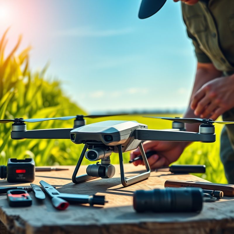 Guia de Reparos para Drones Usados na Agricultura