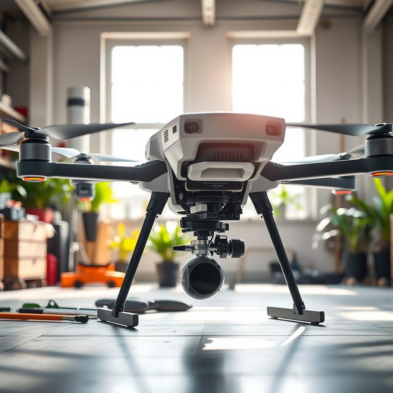 Tren de Pouso do Drone Agrícola: Inspeção e Reparo