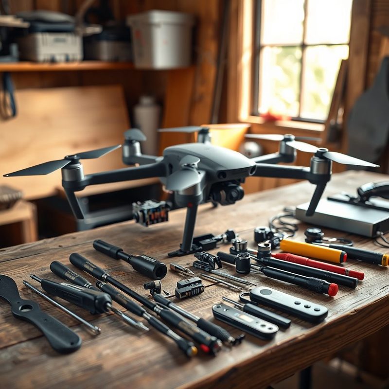 Kit de Ferramentas Essencial para Manutenção de Drones Agrícolas