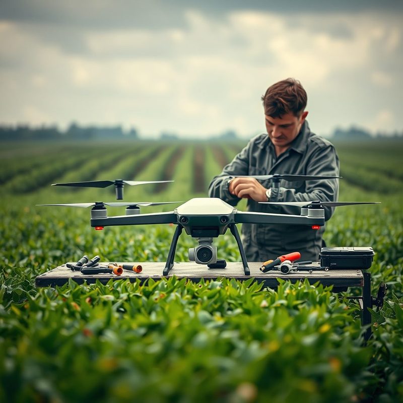 Manutenção de Drones Agrícolas em Ambientes Úmidos e Empoeirados