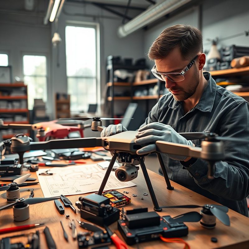 Inspeção de Drones: Da Estrutura aos Componentes Eletrônicos